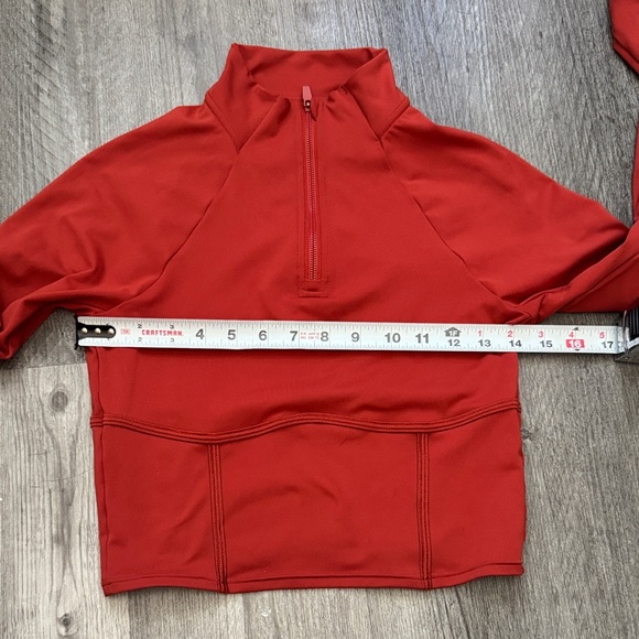 Fabletics Half Zip Long Sleeve Madder Jacket Size Small EUC w/Thumb Holes - Picture 3 of 7